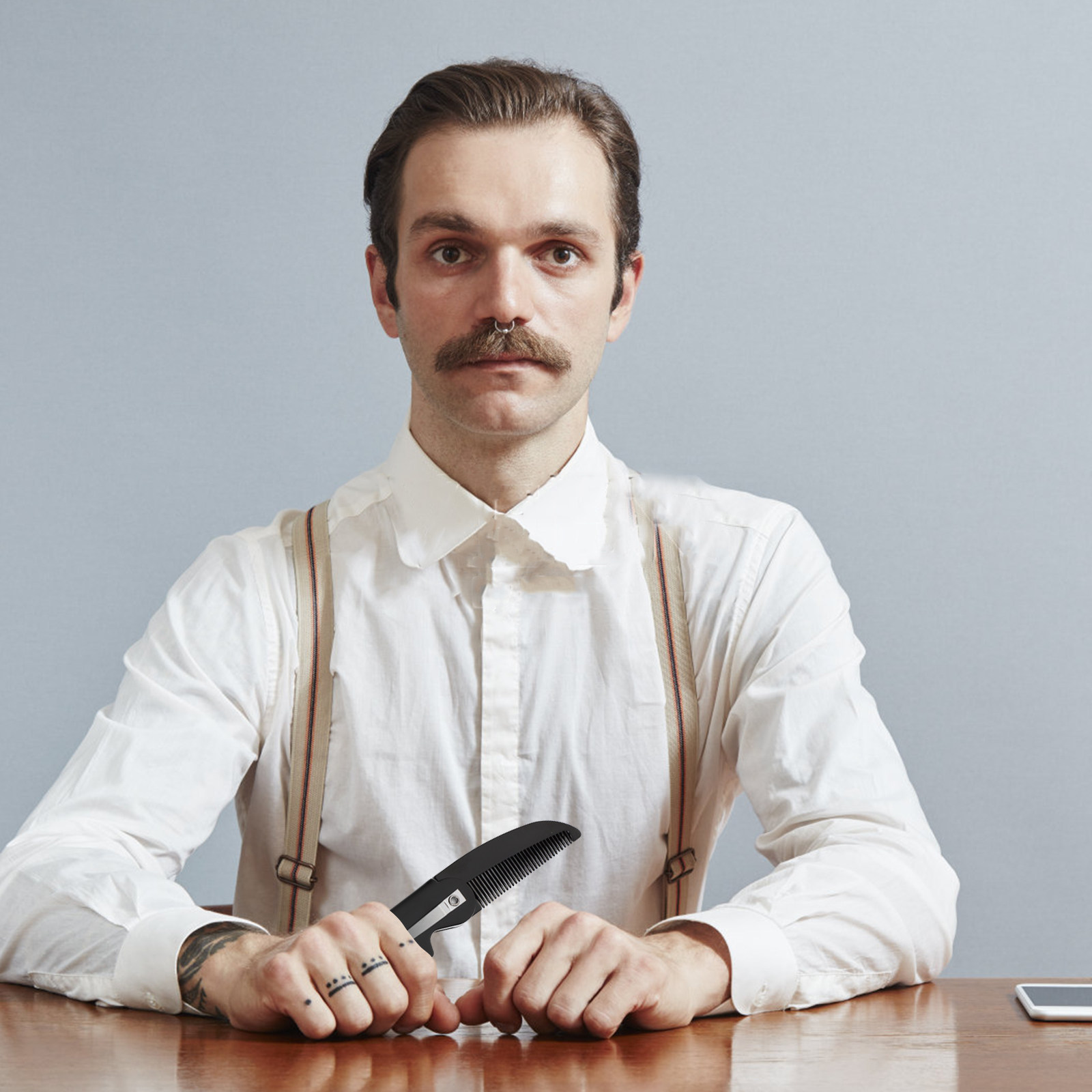 Men'S Grooming & Health Made Simple - 4Pcs 수염 빗 접이식 포켓 빗