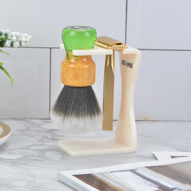 Shaving Brush Set - YAQI 저렴한 크림 화이트 컬러 면도