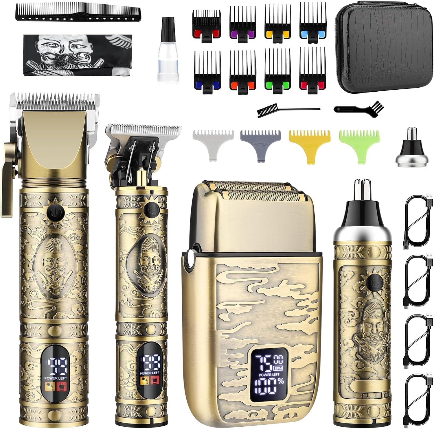 Men'S Grooming Images - 남성용 전문 헤어 클리퍼, LED 디스플레이가