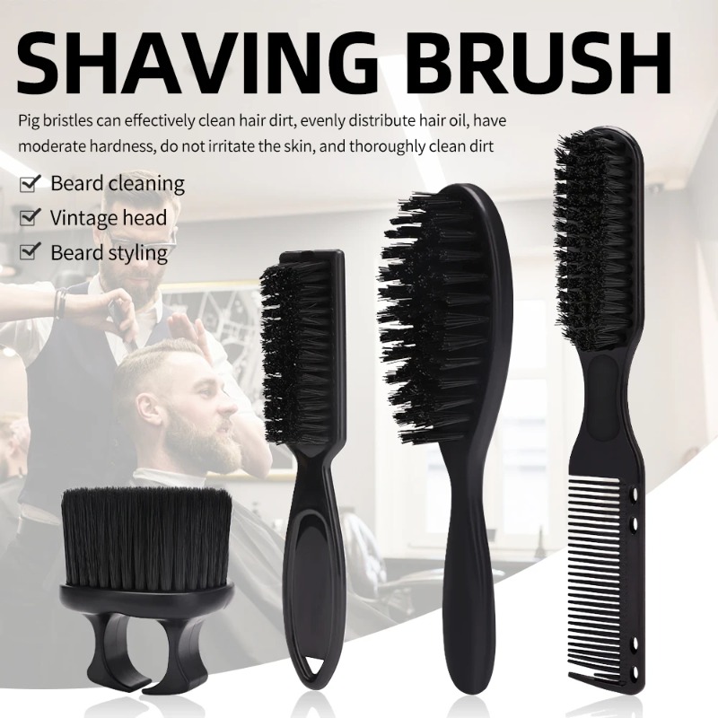Shaving Brush Set - 남성용 수염 면도 브러쉬 세트 나일론