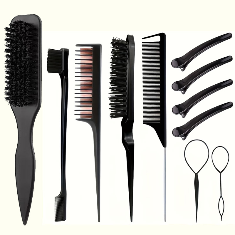 11종 헤어 브러쉬 세트, 부드러운 수염 브러쉬, 엣지 - Shaving Brush Set 리뷰 및 가격