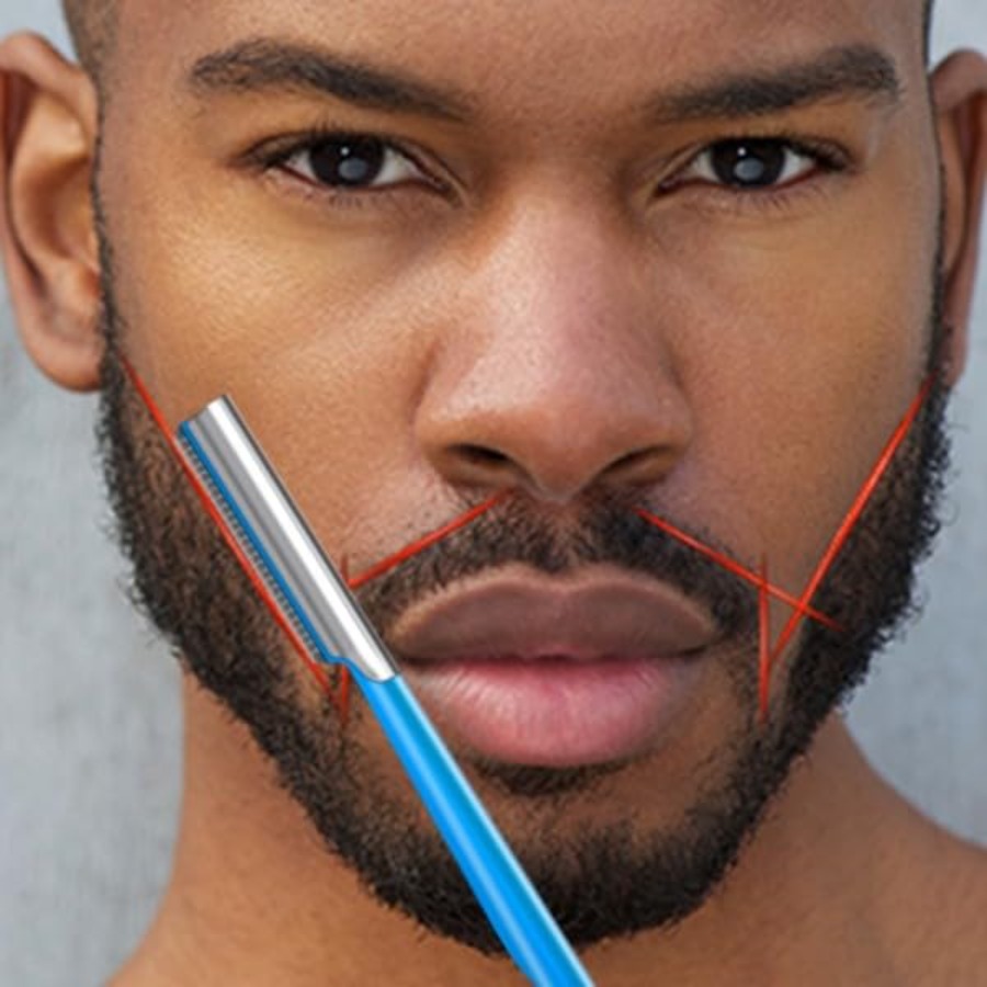수염 정리 면도기, 콧수염 직선 면도날, 여행용 면도기 - Men'S Grooming Eyebrow Shape 리뷰 및 가격