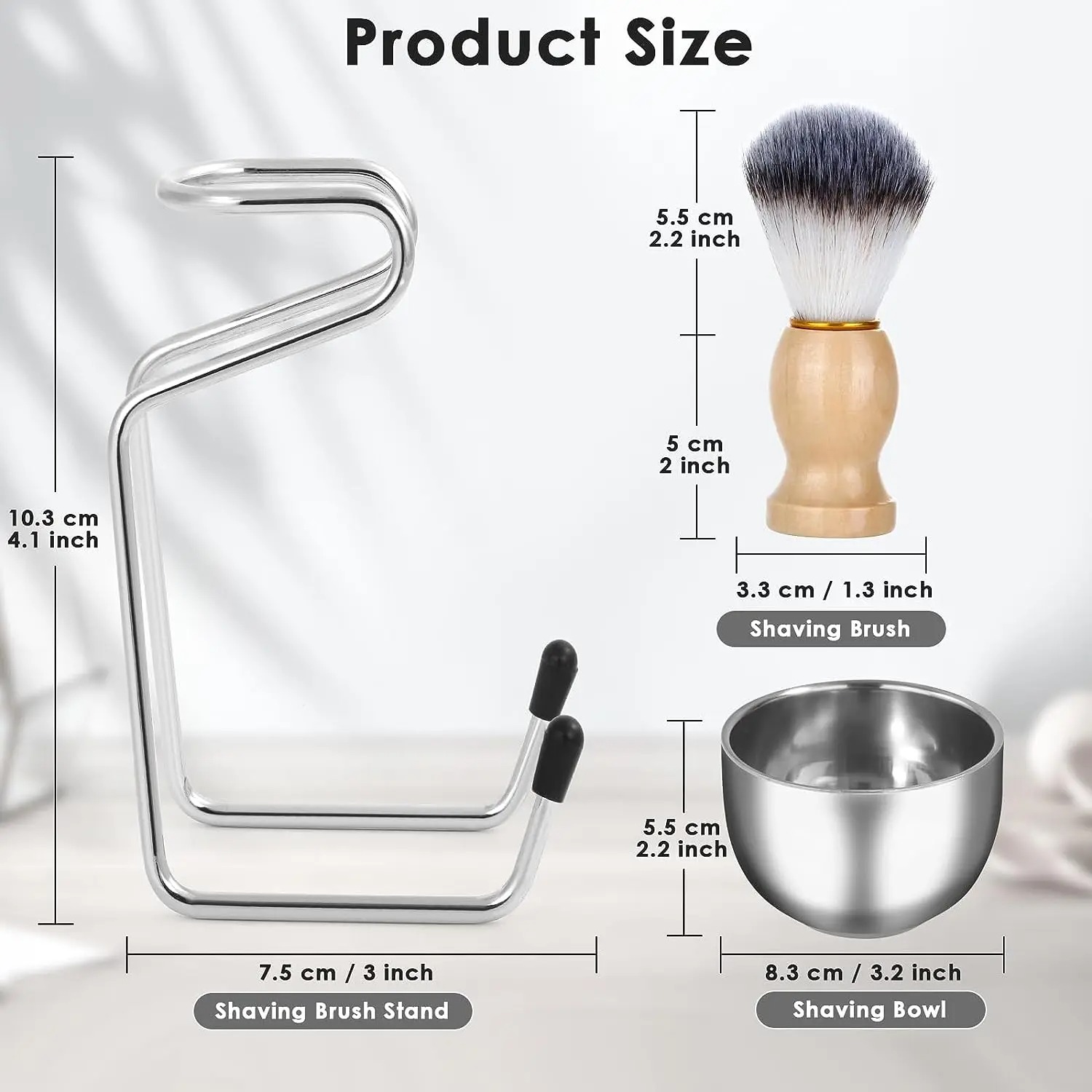 스테인레스 스틸 남성용 면도 건식 또는 습식 컵 면도  - Shaving Brush Set 리뷰 및 가격