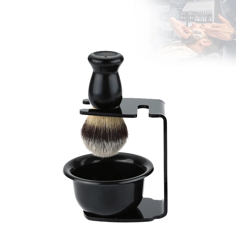 아크릴 스탠드 홀더가 있는 면도 브러시와 그릇 세트,  - Men'S Grooming Accessories Kit 리뷰 및 가격
