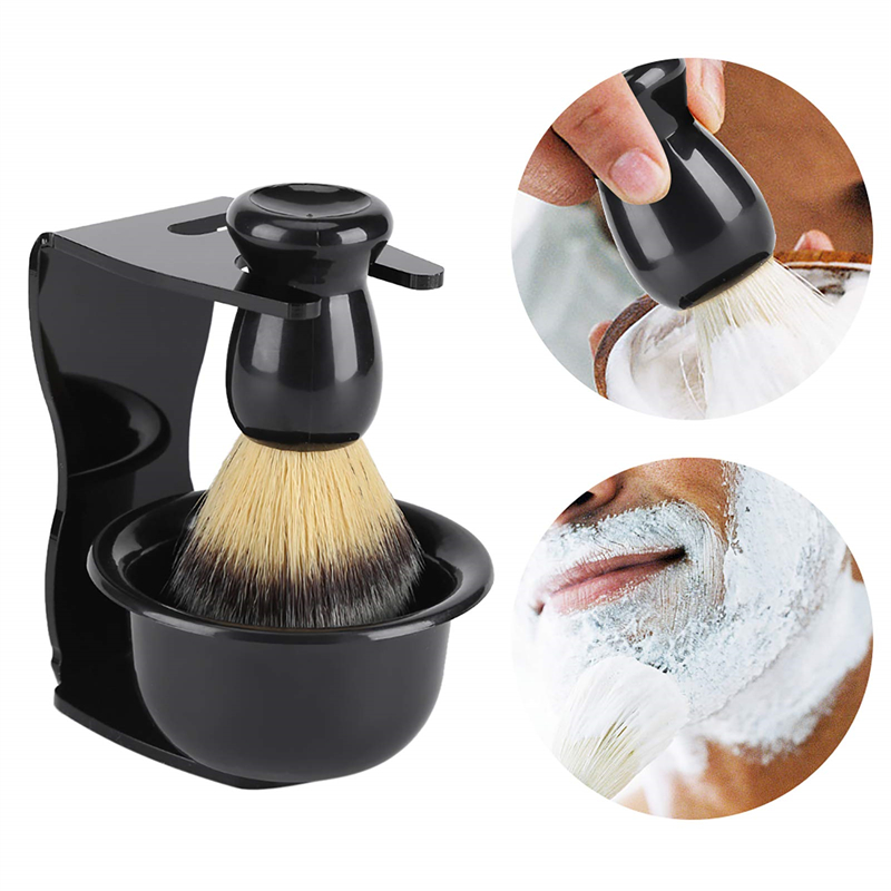 아크릴 스탠드 홀더가 있는 면도 브러시와 그릇 세트,  - Men'S Grooming Accessories Kit 리뷰 및 가격