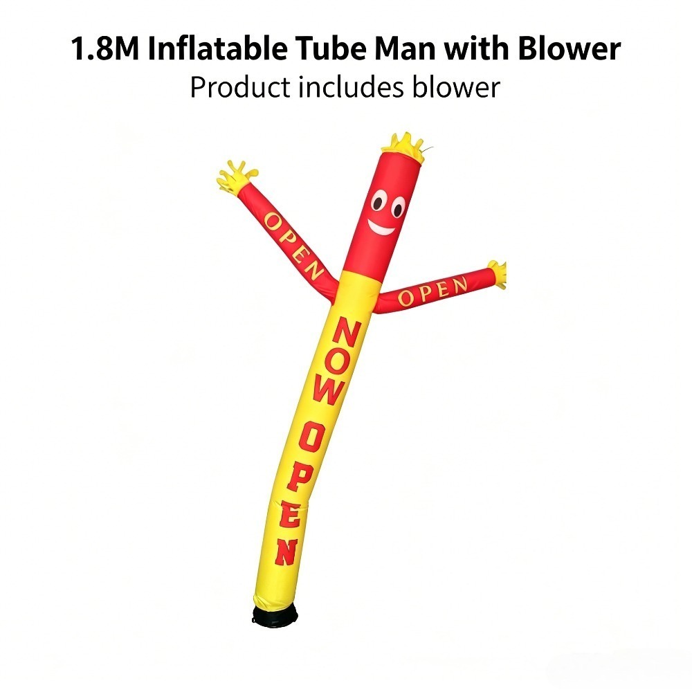 1.8M 풍선 춤추는 튜브맨(블로워 포함), 오픈 간판 - Men'S Grooming Store 리뷰 및 가격